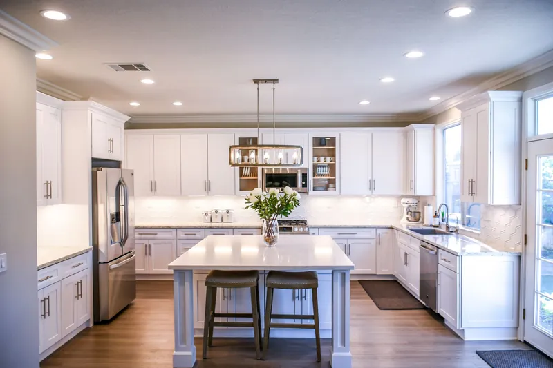 Illustrative stock image for an example listing: Kitchen and dining area of 3-Bedroom Apartment in Etiler