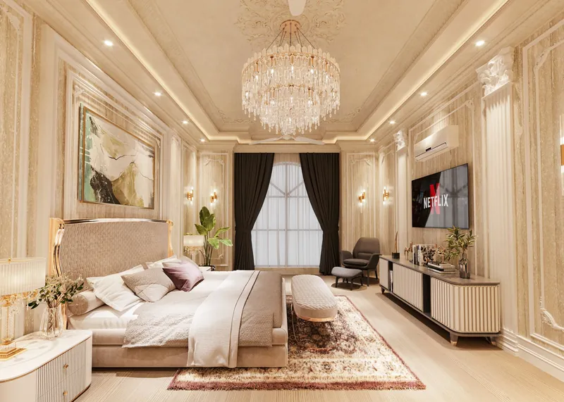 Illustrative stock image for an example listing: Primary bedroom of 4-Bedroom Apartment in Caddebostan