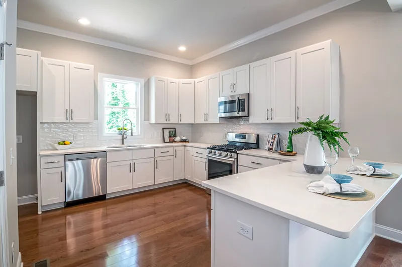 Illustrative stock image for an example listing: Kitchen and dining area of 1-Bedroom Apartment in Bomonti