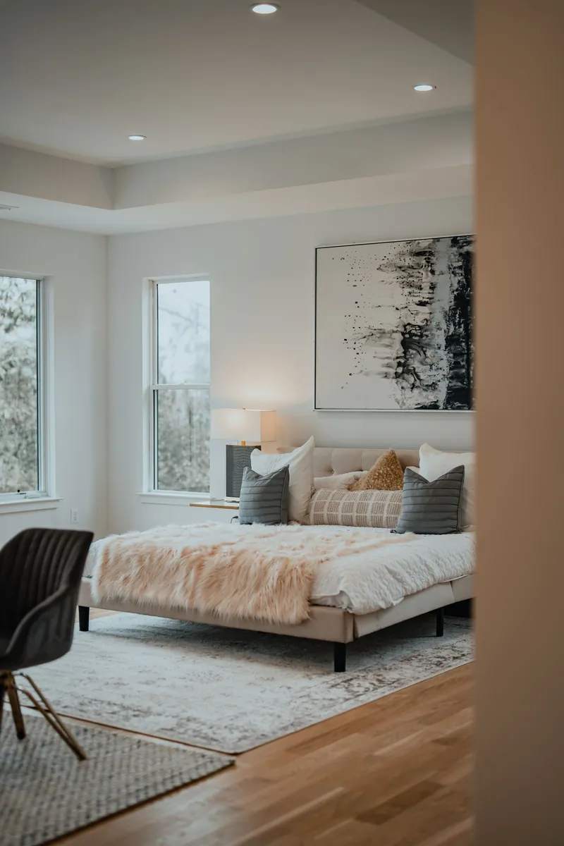 Illustrative stock image for an example listing: Primary bedroom of 2-Bedroom Apartment in Cihangir