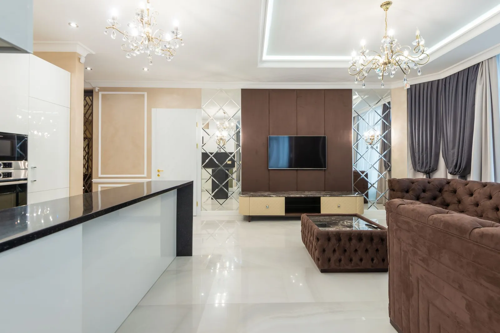 Illustrative stock image for an example listing: Main living area of 2-Bedroom Apartment in Kuzguncuk
