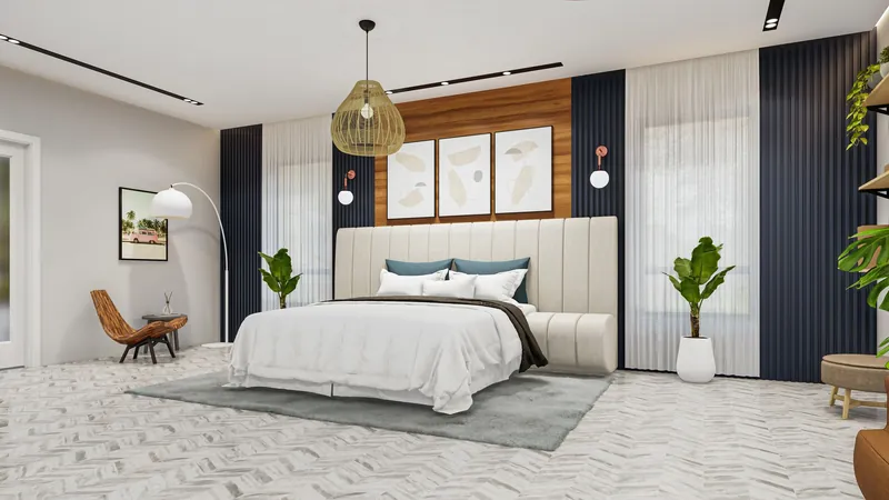 Illustrative stock image for an example listing: Primary bedroom of 2-Bedroom Apartment in Kuzguncuk