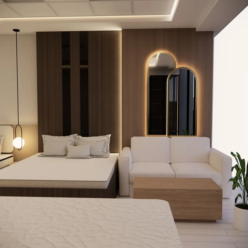 Illustrative stock image for an example listing: Primary bedroom of 4-Bedroom Duplex in Cumhuriyet