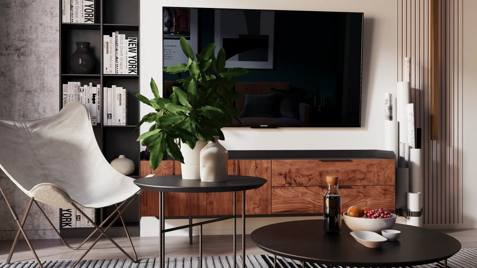 Illustrative stock image for an example listing: Main living area of 2-Bedroom Apartment in Başakşehir