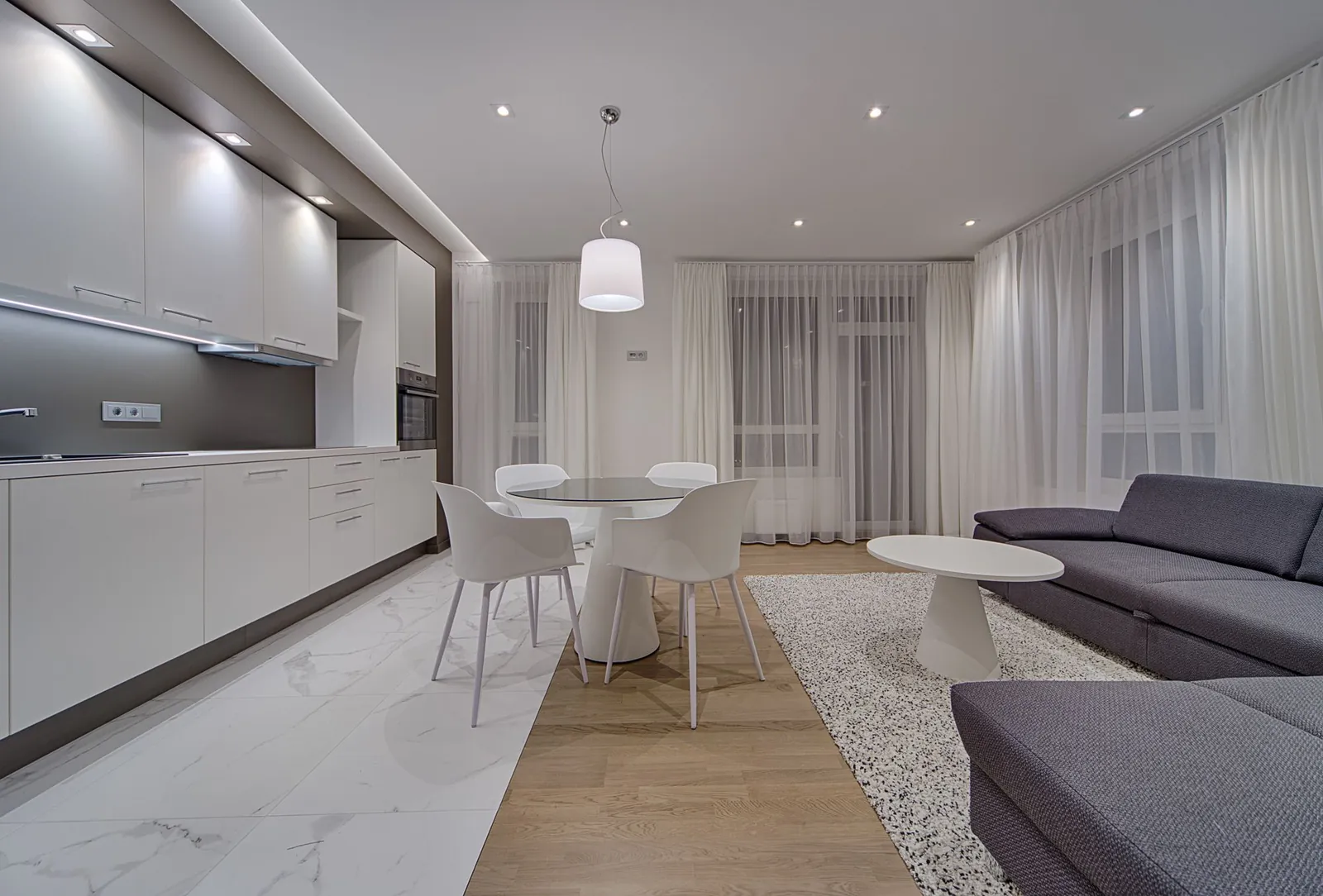 Illustrative stock image for an example listing: Main living area of 2-Bedroom Apartment in Kocamustafapaşa